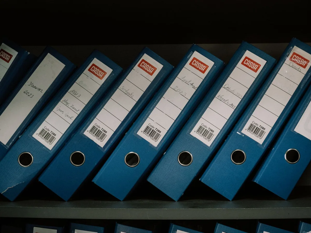 Archivo y expedientes ordenados